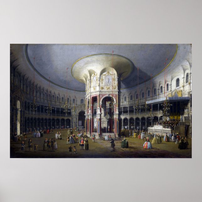 Canaletto London Insida i Rotunda Poster (Framsidan)