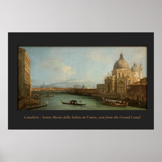 Canaletto-målning - Venedig, Grand Canal Poster (Framsidan)