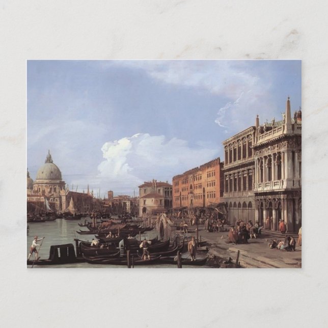 Canaletto- Molo Tittar Väster Vykort (Framsida)