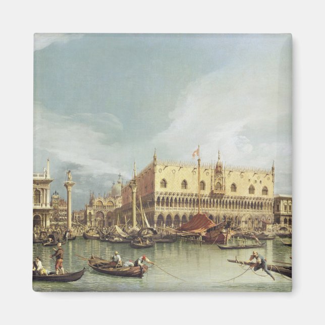 Canaletto - Molo, Venedig Magnet (Framsidan)