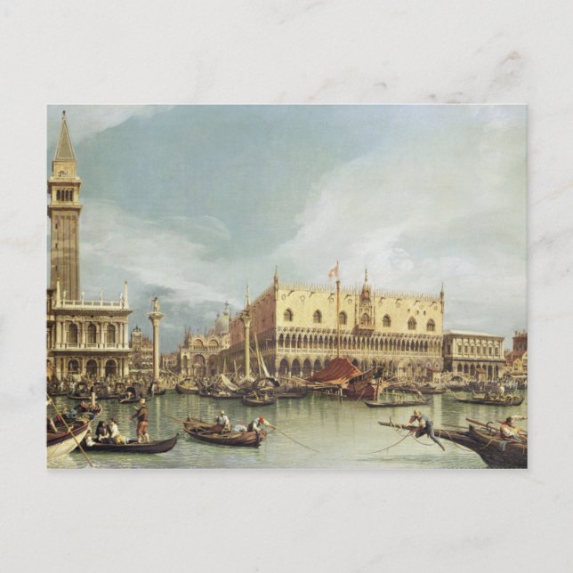 Canaletto - Molo, Venedig Vykort (Framsida)