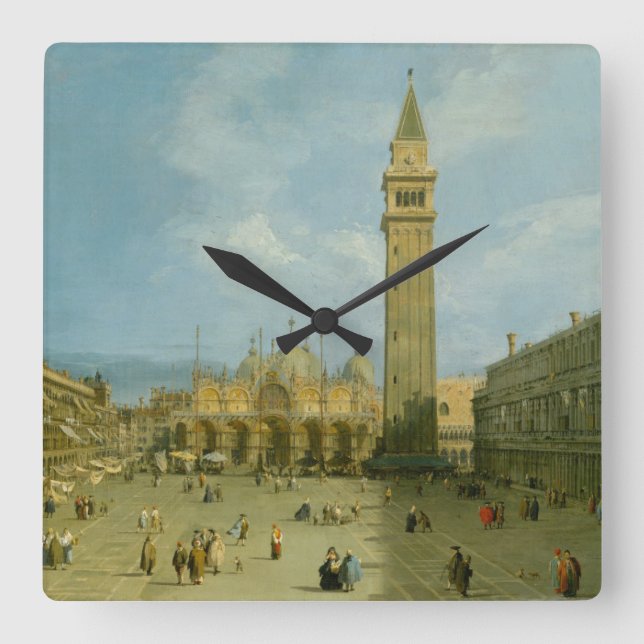 Canaletto | Piazza San Marco Fyrkantig Klocka (Framsida)
