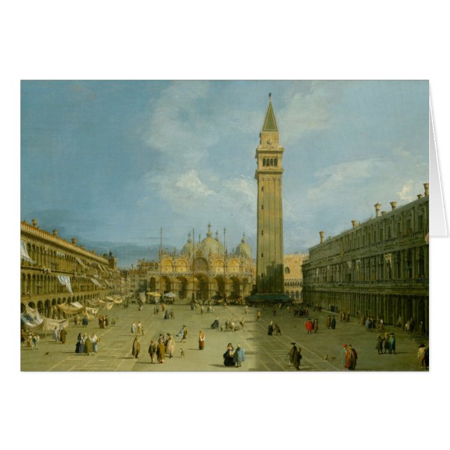 Canaletto | Piazza San Marco Hälsningskort (Framsidan Horizontal)