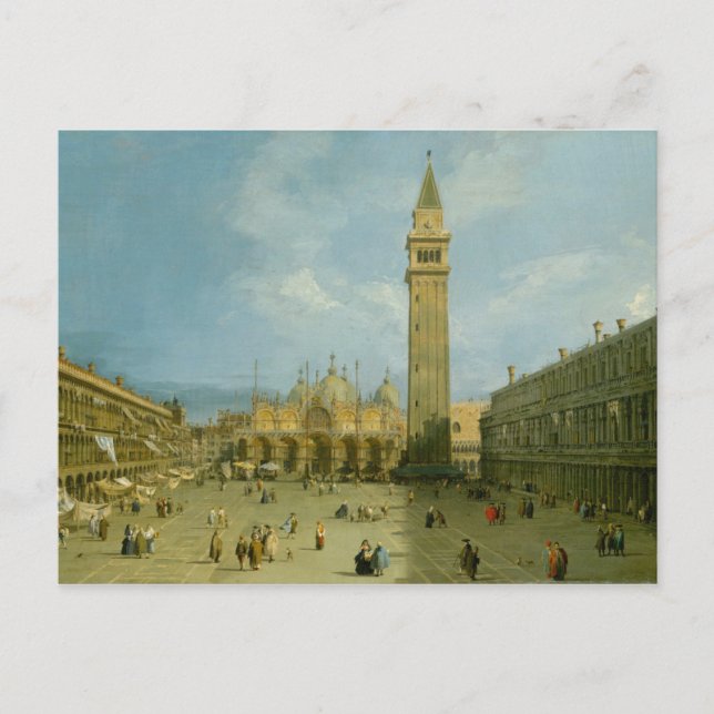 Canaletto | Piazza San Marco Vykort (Framsida)
