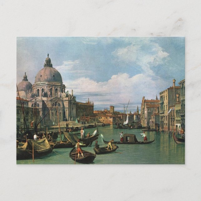 Canaletto, Storkanalen (1730) Vykort (Framsida)