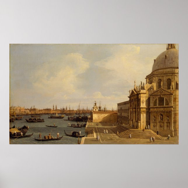 Canaletto | Venedig: Santa Maria della Salute Poster (Framsidan)