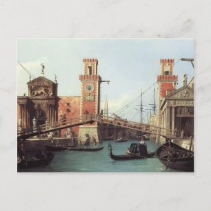 Canaletto- View the Entrance to the Arsenal Vykort