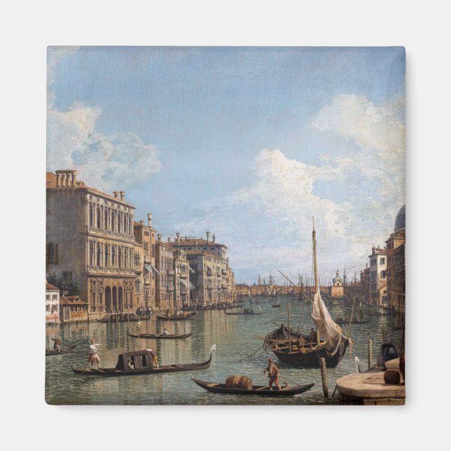 Canaletto Vy över Stora kanalen   Magnet (Framsidan)