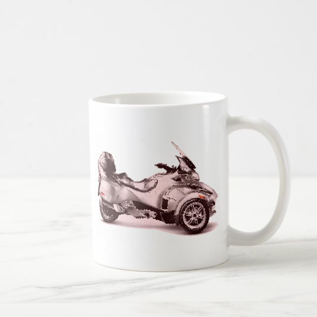 CanAm knäckte Spyder RT 2010 Kaffemugg (Höger)