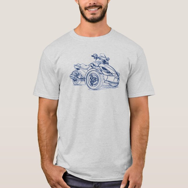 CanAm Spyder RS 2010 T-shirt (Framsida)