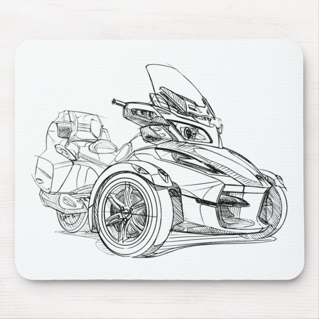 CanAm Spyder RT Roadster 2010 Musmatta (Framsidan)