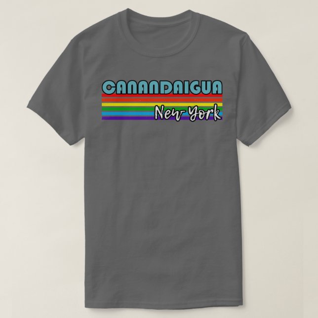 Canandaigua New York-Pridet Canandaigua LGBT Gift T Shirt (Design framsida)