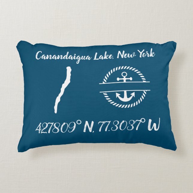 Canandaigua Sjö accent Pillow Prydnadskudde (Framsidan)