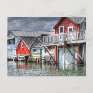 Canandaigua Sjö Boathouses Vykort