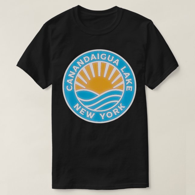 Canandaigua Sjö New York Canandaigua Sjö T Shirt (Design framsida)
