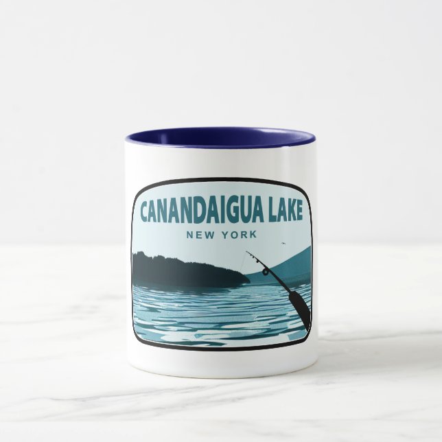 Canandaigua Sjö New York Fishing Rod Mugg (Center)