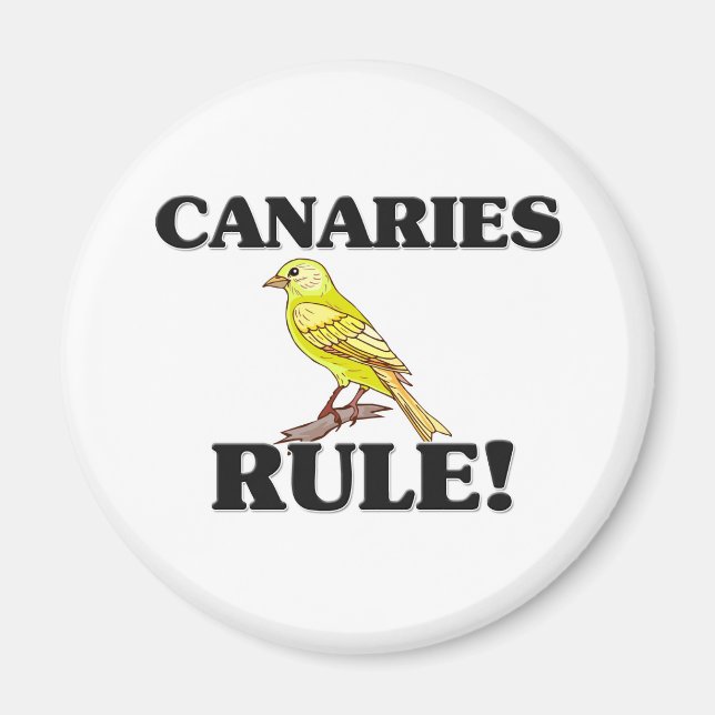 CANARIES-regeln! Magnet (Framsidan)