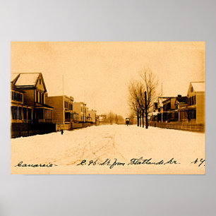 Canarsie Brooklyn New York City Flatlands Ave 1910 Poster