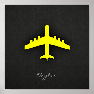 Canary Gult Airplan Poster
