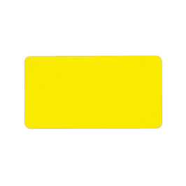 Canary Gult Solid Färg Adressetikett