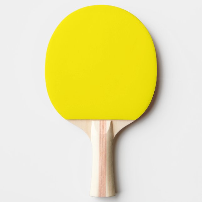 Canary Gult Solid Färg Pingisracket (Framsidan)