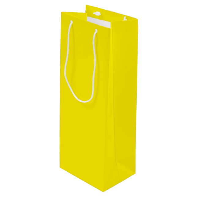 Canary Gult Vin Gift Bag (Framsidan Vinklad)