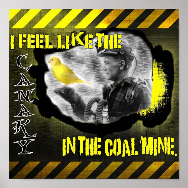 Canary in a carbon mine poster (Framsidan)