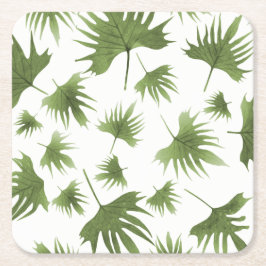 Canary Vine Lövs Underlägg Papper Kvadrat