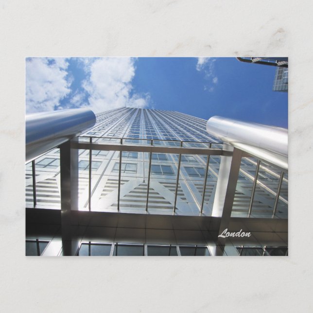 Canary Wharf 1 Canada Square skyscraper Postcard Vykort (Framsida)