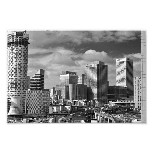 Canary Wharf London Docklands England UK Fototryck (Framsidan)