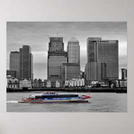Canary Wharf London Docklands England UK Poster