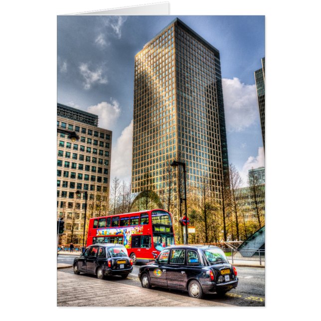 Canary Wharf London Hälsningskort (Framsidan)