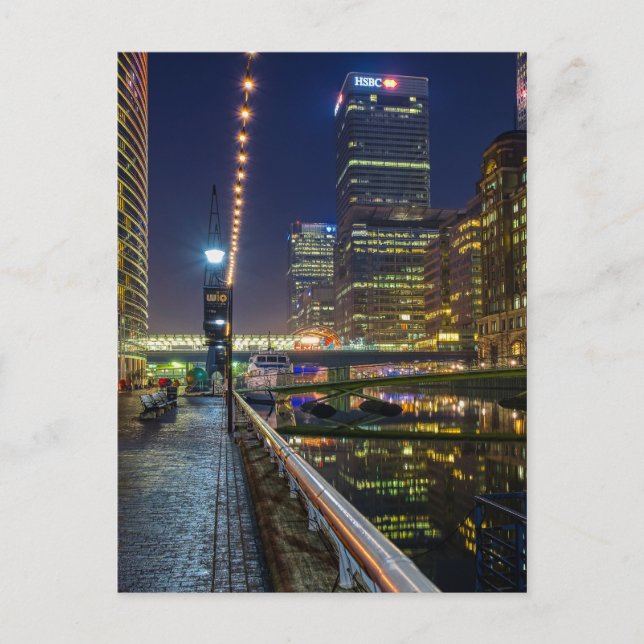 Canary Wharf, London UK Vykort (Framsida)