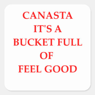 CANASTA FYRKANTIGT KLISTERMÄRKE