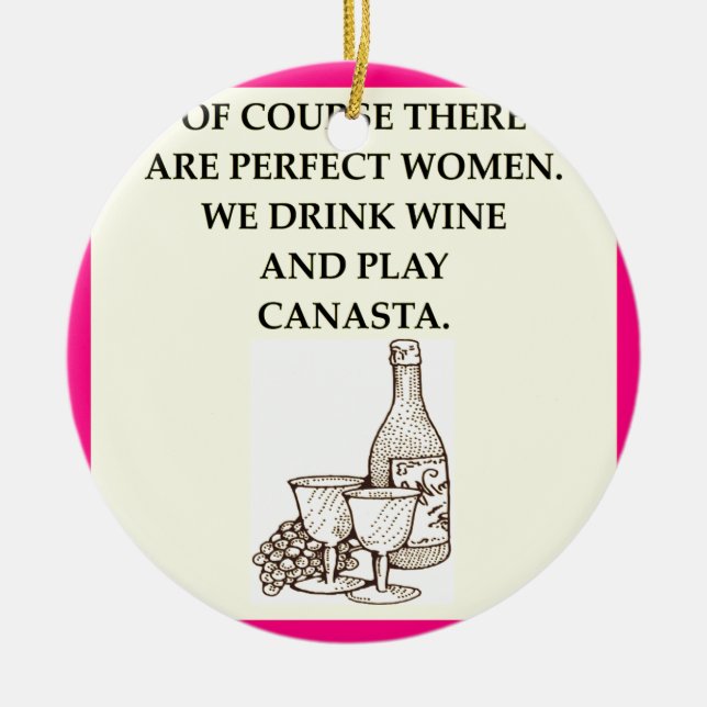 CANASTA JULGRANSPRYDNAD KERAMIK (Framsidan)