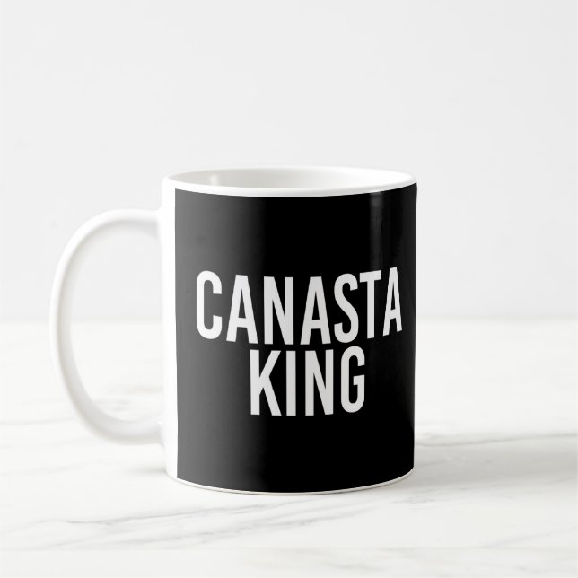 Canasta Kung Funny Canasta Card Games Player Idea Kaffemugg (Vänster)