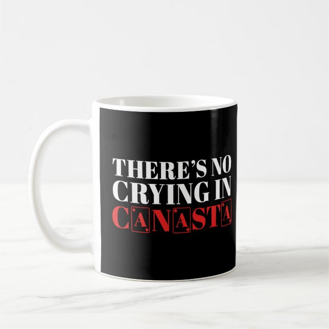 Canasta Player Det finns inget Gråtande i Canasta  Kaffemugg (Vänster)