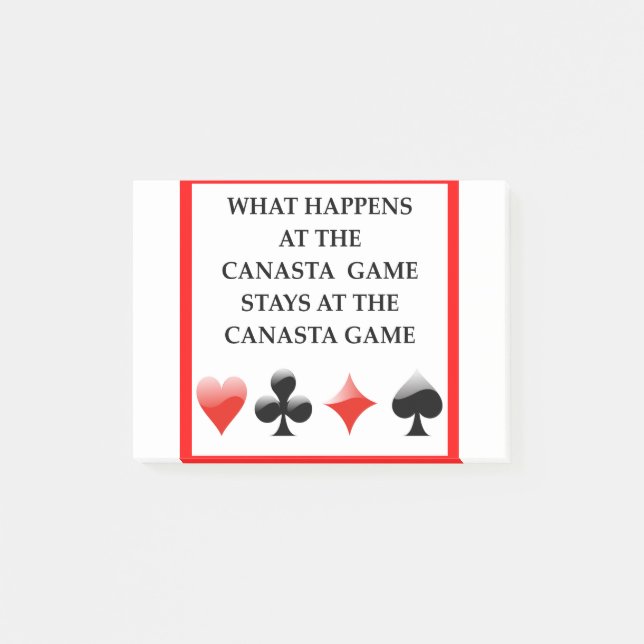 CANASTA POST-IT BLOCK (Framsida)