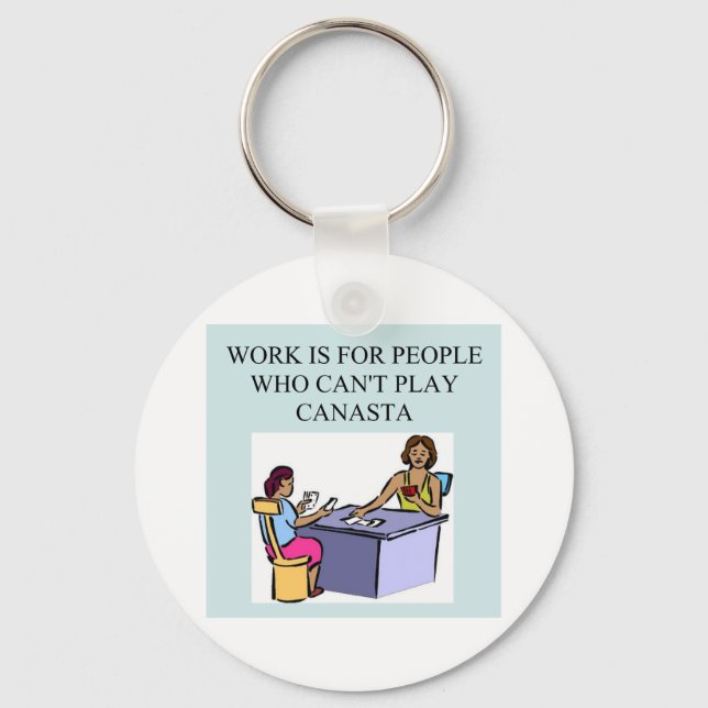 canasta-spelare) nyckelring (Framsida)