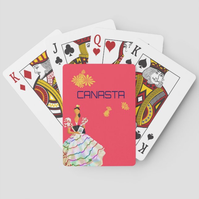Canasta-spelkort Casinokort (Baksidan)