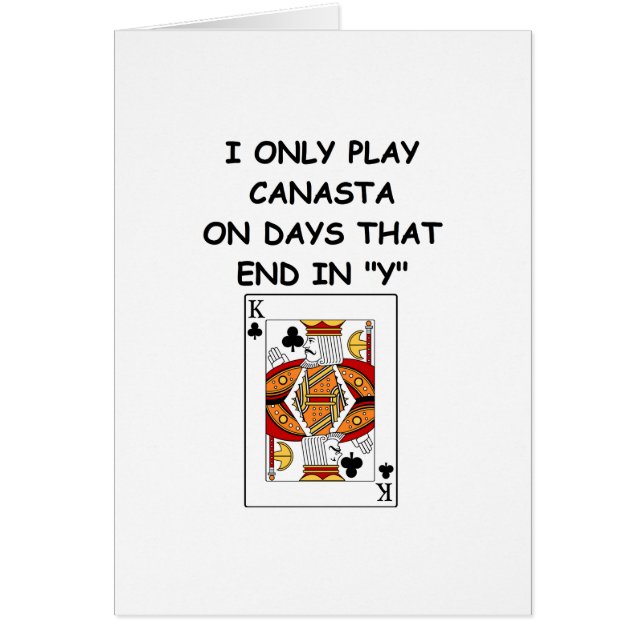 canastaskämt 10 hälsningskort (Framsidan)