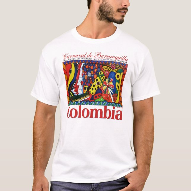 Canaval de Barranquilla T Shirt (Framsida)