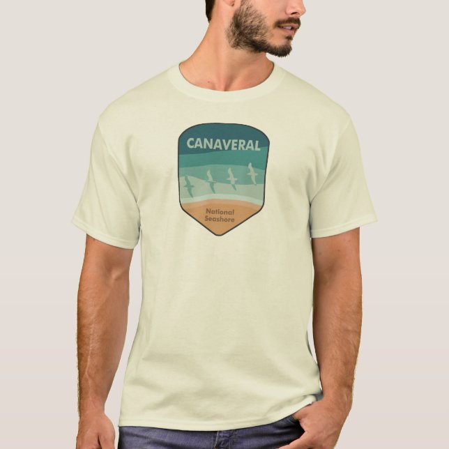 Canaveral National Seashore Florida Fiskmås T Shirt (Framsida)