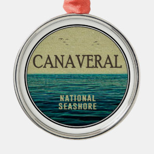 Canaveral National Seashore Florida Ocean Birds Julgransprydnad Metall