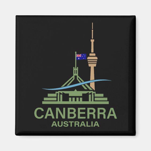 Canberra Australia Magnet (Framsidan)