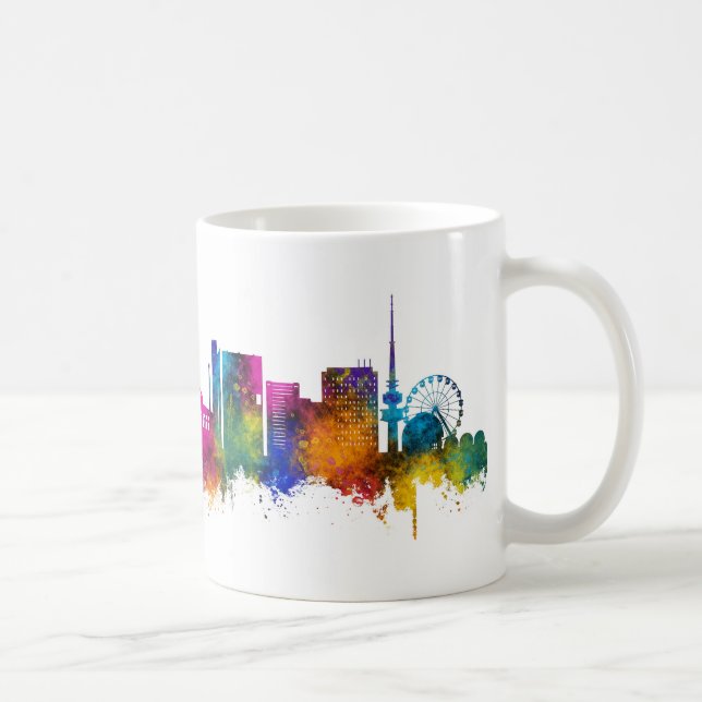 Canberra Australia Skyline Kaffemugg (Höger)