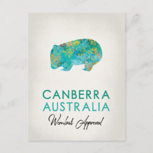 Canberra Australia Wombat Vykort