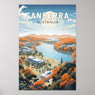 Canberra Australien Resa Konst Vintage Poster