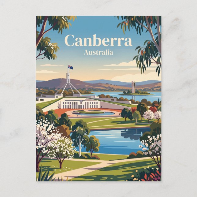 Canberra, Australien Vykort (Framsida)