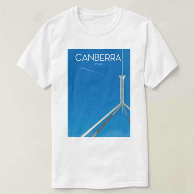 Canberra Australiens reseaffisch T Shirt (Design framsida)